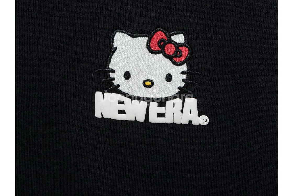 산리오 키티X뉴에라 블랙 후드집업 55-66 (새제품 정품)--5