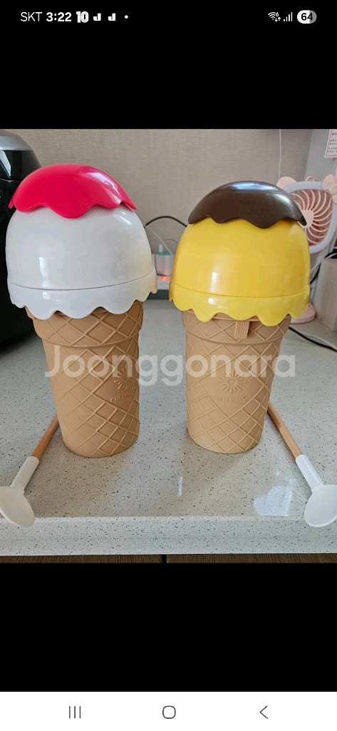 칠팩터 아이스크림 모양 냉동컵 세트--0