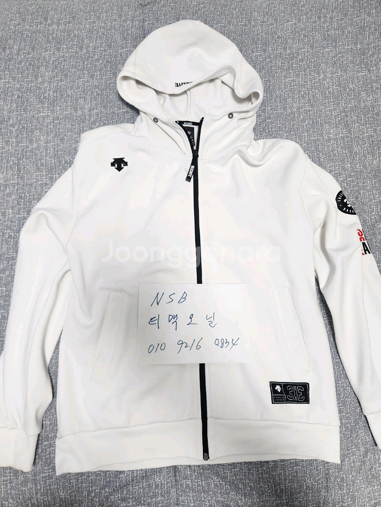 데상트3x3농구 집업후드M 국내100--0