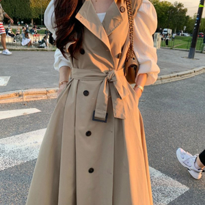 바이씨니 제작 에펠트렌치베스트 베이지 판매합니다.