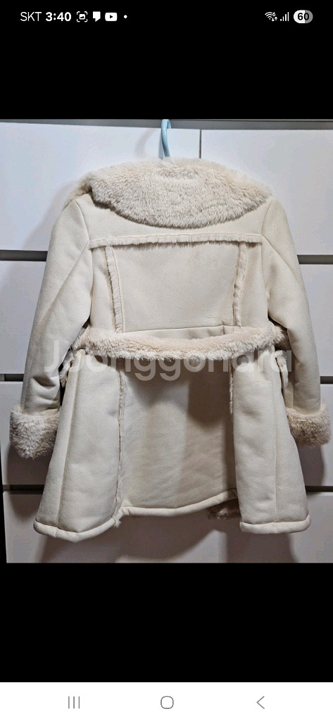 키즈덤 여아 무스탕코트 130 거의새상품--2