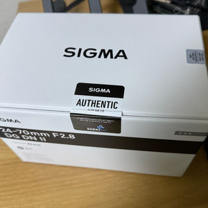 시그마 시계륵2 소니마운트 미개봉 24-70mm F2.8 DG DN II