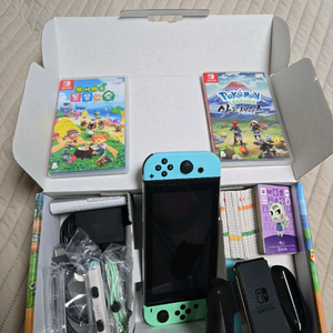 닌텐도 스위치 동물의 숲 에디션 풀박+동숲+아르세우스