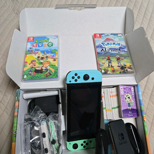 닌텐도 스위치 동물의 숲 에디션 풀박+동숲+아르세우스