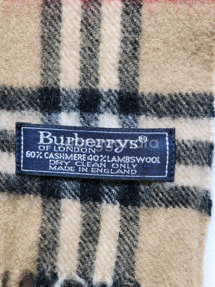 (정품) 버버리 캐시미어 머플러 노바체크 목도리 램스울--3