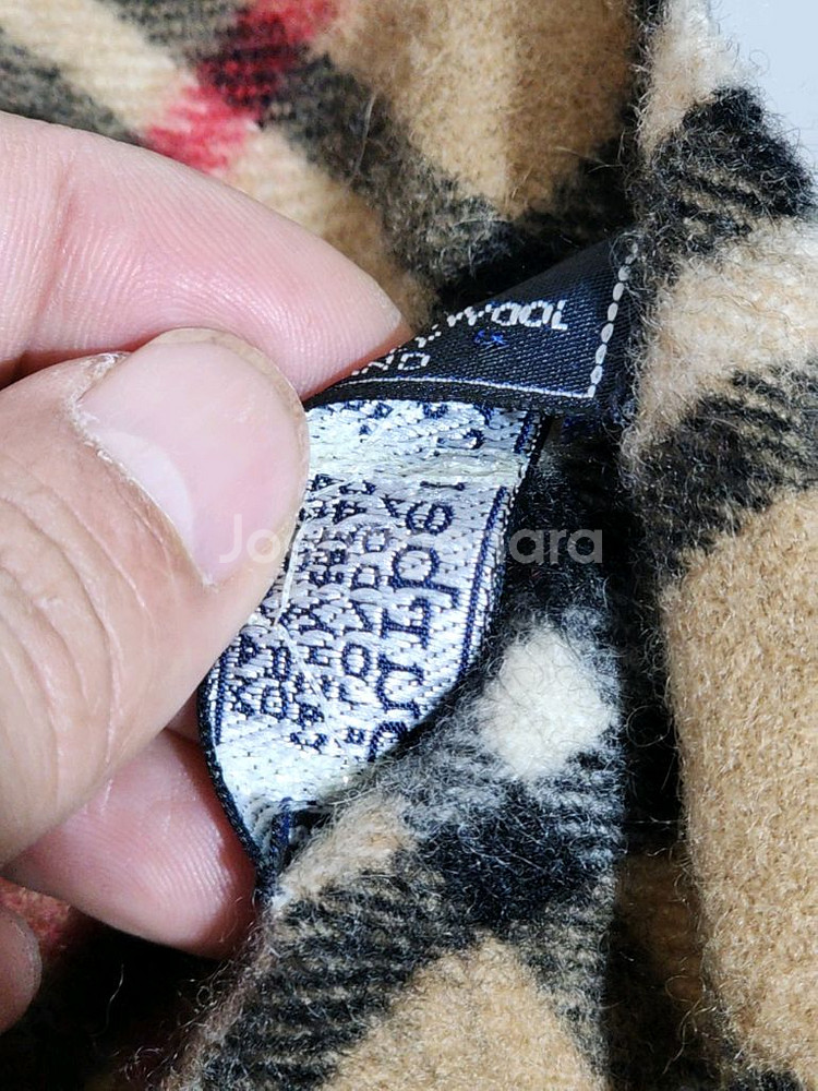 (정품) 버버리 캐시미어 머플러 노바체크 목도리 램스울--4