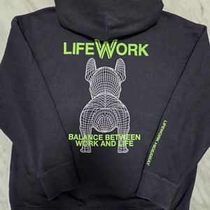 라이프워크 빅라독 후드티