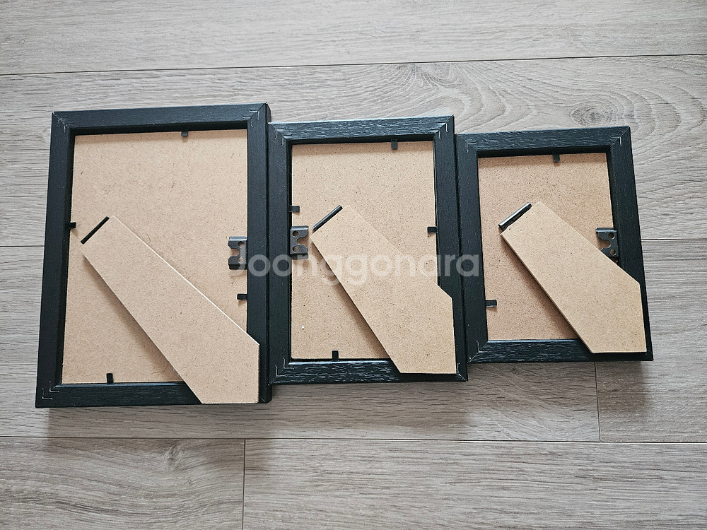 블랙 원목 프레임 액자 8개 세트--1