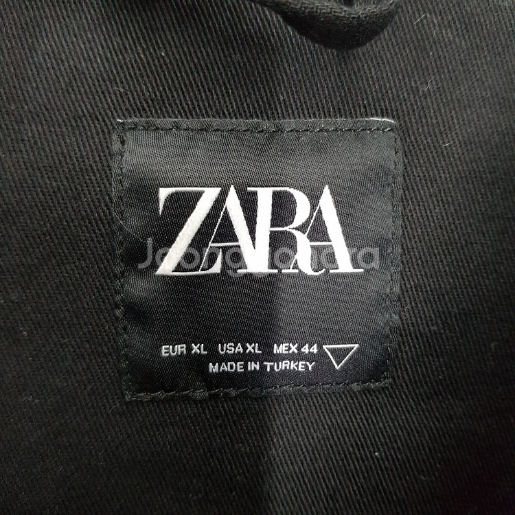 자라 데님 로고 블랙 자켓 XL 사이즈--2