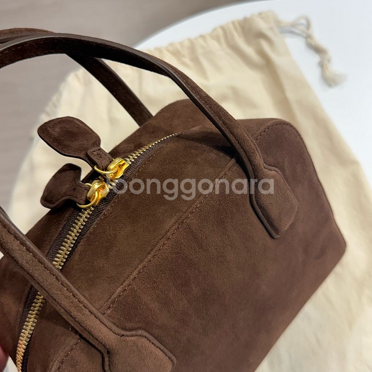 드메리엘 스웨이드 보스턴백 새상품--3