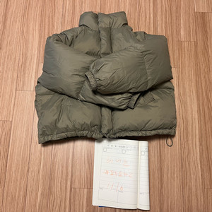 시야쥬 덕다운 크롭 패딩 카키/ 실버그레이 판매