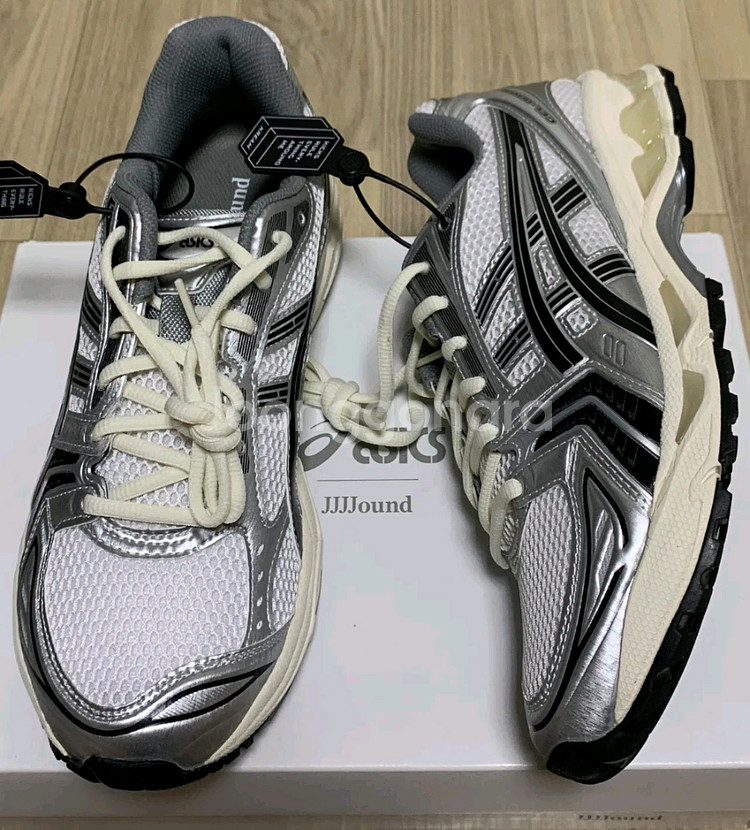 [260] 아식스 x 자운드 젤카야노 14 실버 블랙--2