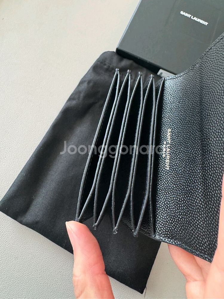 [백화점정품] 생로랑 업타운 아코디언 카드지갑--4