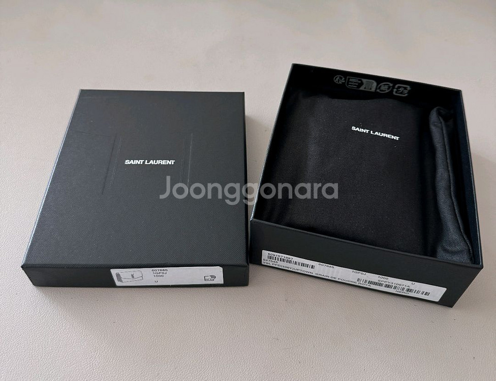 [백화점정품] 생로랑 업타운 아코디언 카드지갑--0