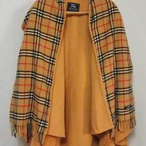 버버리 노바체크 캐시미어 숄코트 여성F