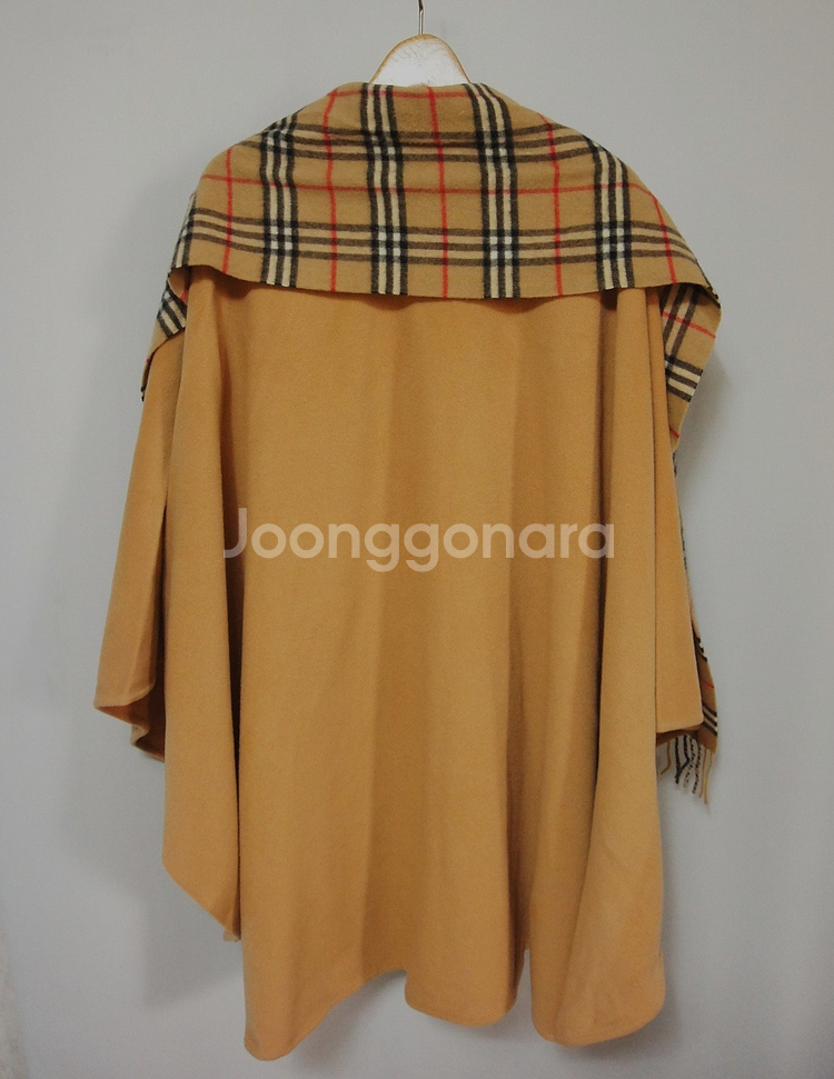 버버리 노바체크 캐시미어 숄코트 여성F--3