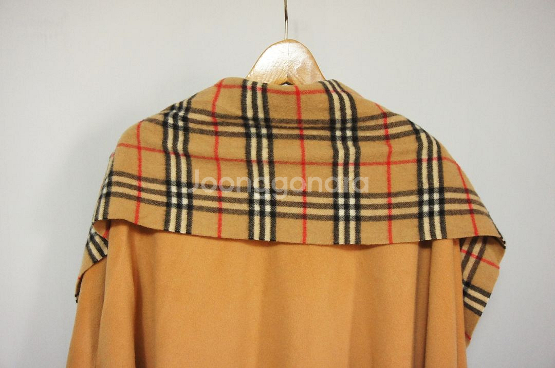 버버리 노바체크 캐시미어 숄코트 여성F--4