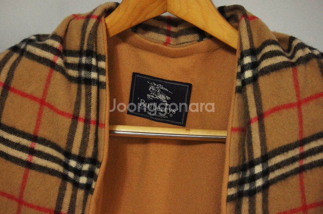 버버리 노바체크 캐시미어 숄코트 여성F--1