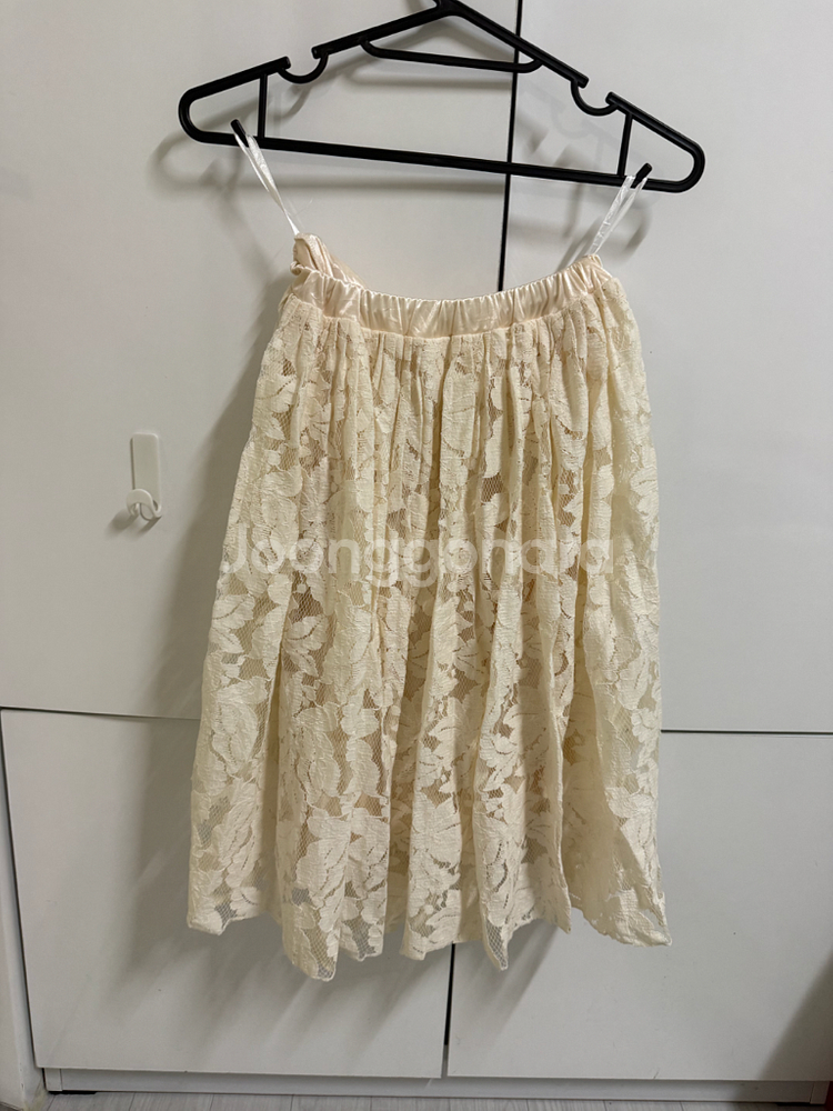 빈티지코디 세트 레이어드 캉캉 치마 + 데님 자켓 5종세트--5