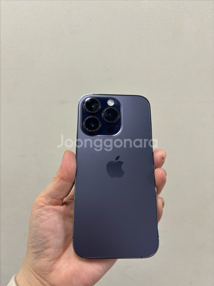 (부산중고폰) 아이폰14프로 퍼플 128기가 판매해요--1