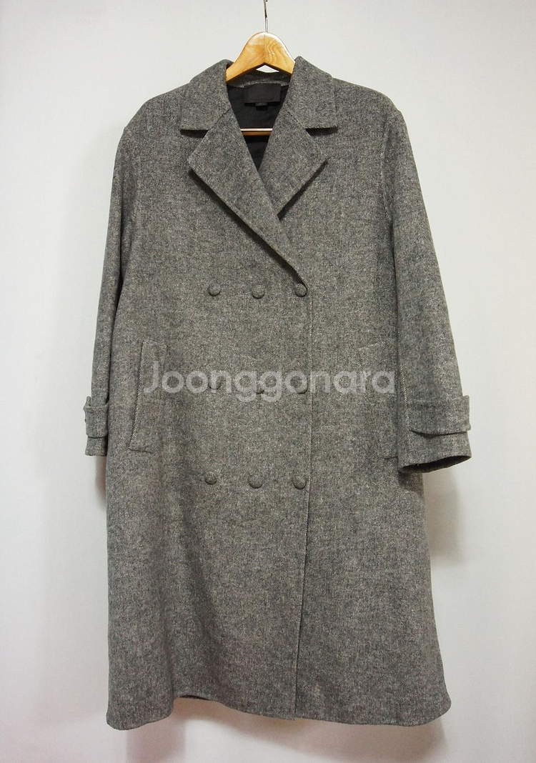 알렉산더왕 그레이 헤링본 코트 여성55-66--0