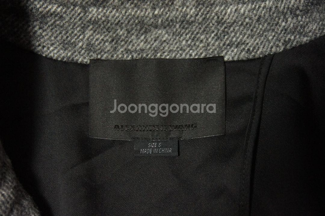 알렉산더왕 그레이 헤링본 코트 여성55-66--4