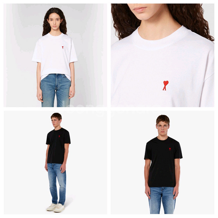 (새상품,재고정리) 아미 스몰하트 반팔티--0