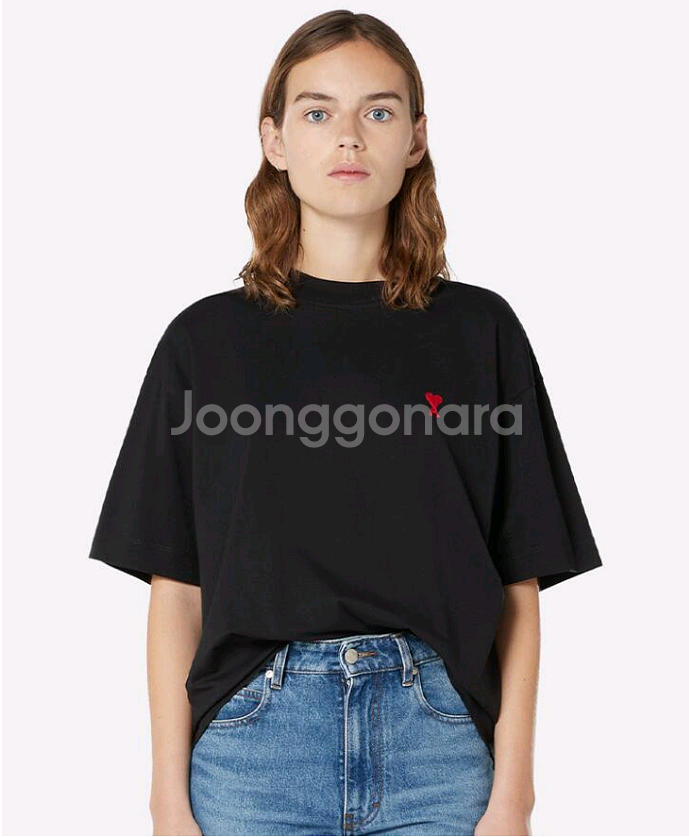 (새상품,재고정리) 아미 스몰하트 반팔티--3