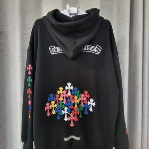 새상품 크롬하츠 크로스 패치 후드집업 XL