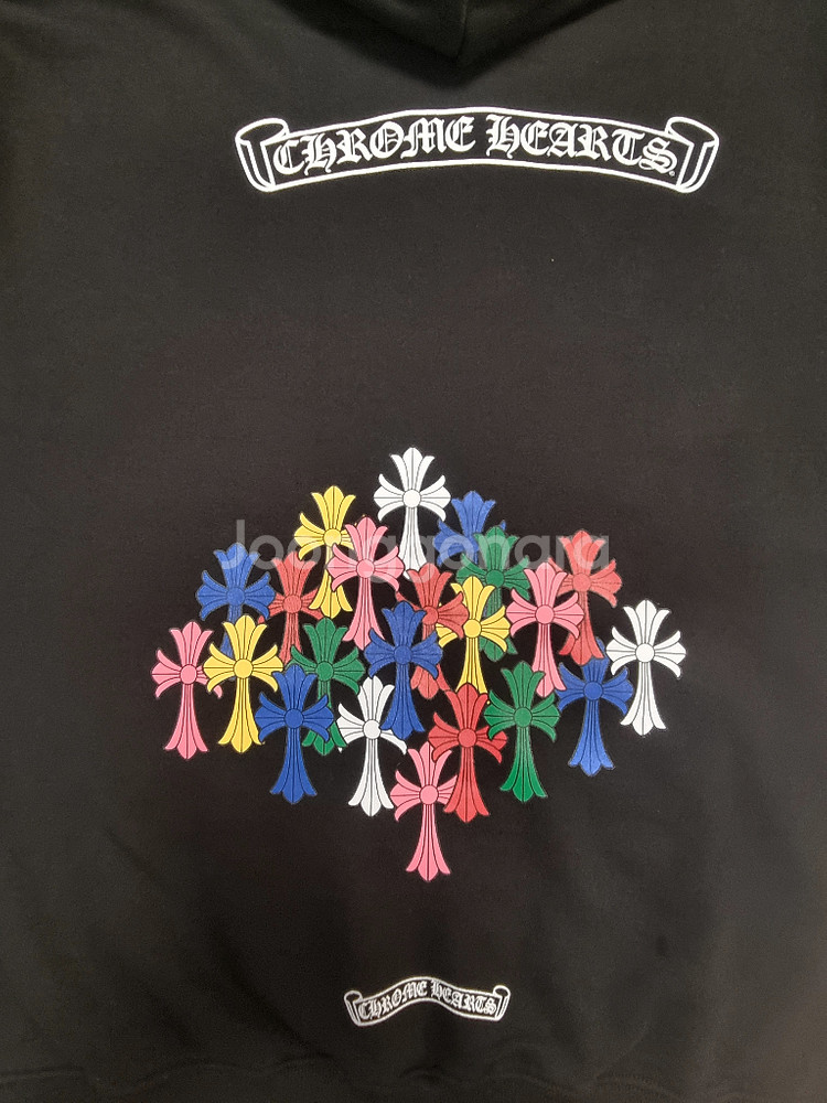 새상품 크롬하츠 크로스 패치 후드집업 XL--4