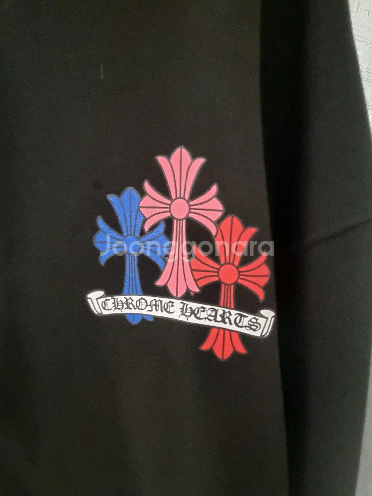 새상품 크롬하츠 크로스 패치 후드집업 XL--7