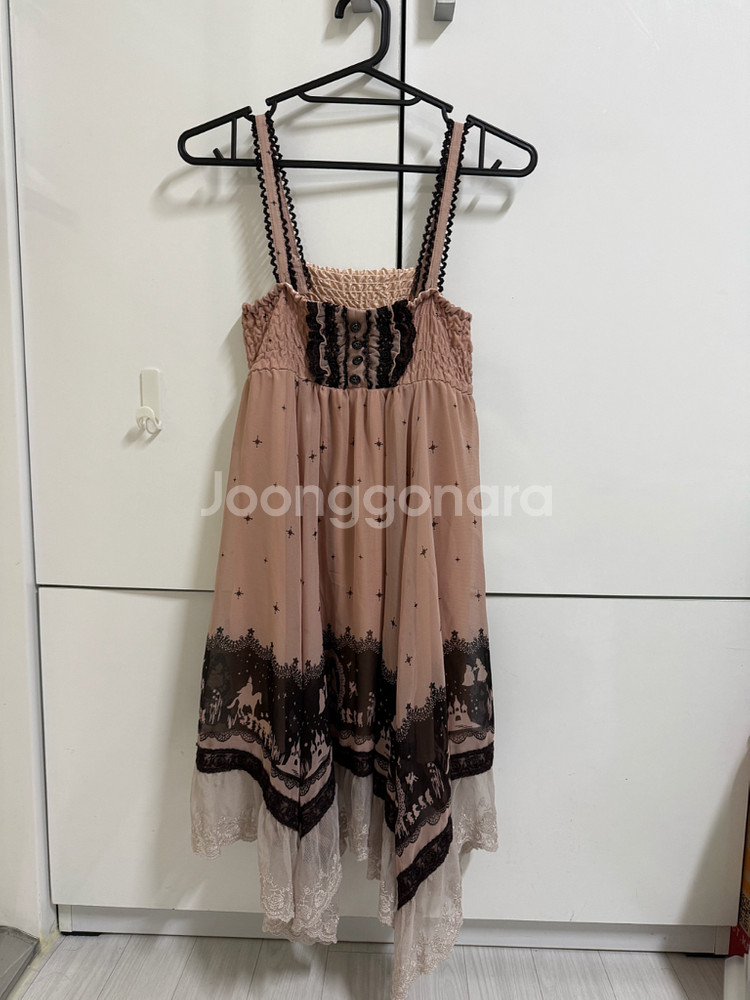 axes femme 핑크 앤틱 나시 원피스 M--0