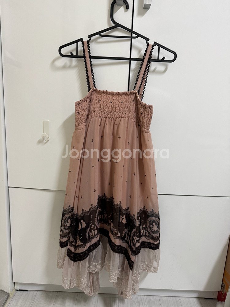 axes femme 핑크 앤틱 나시 원피스 M--1