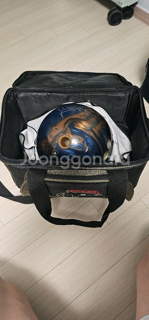 에보나이트 15파운드 볼링공&가방--1