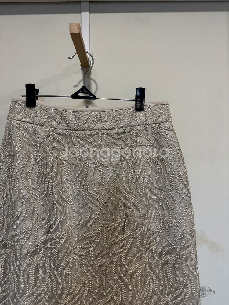 바이씨니 자수 스팽글 스커트--2