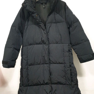 아디다스 검정색 퍼프 롱 덕다운 코트 오리털 S사이즈