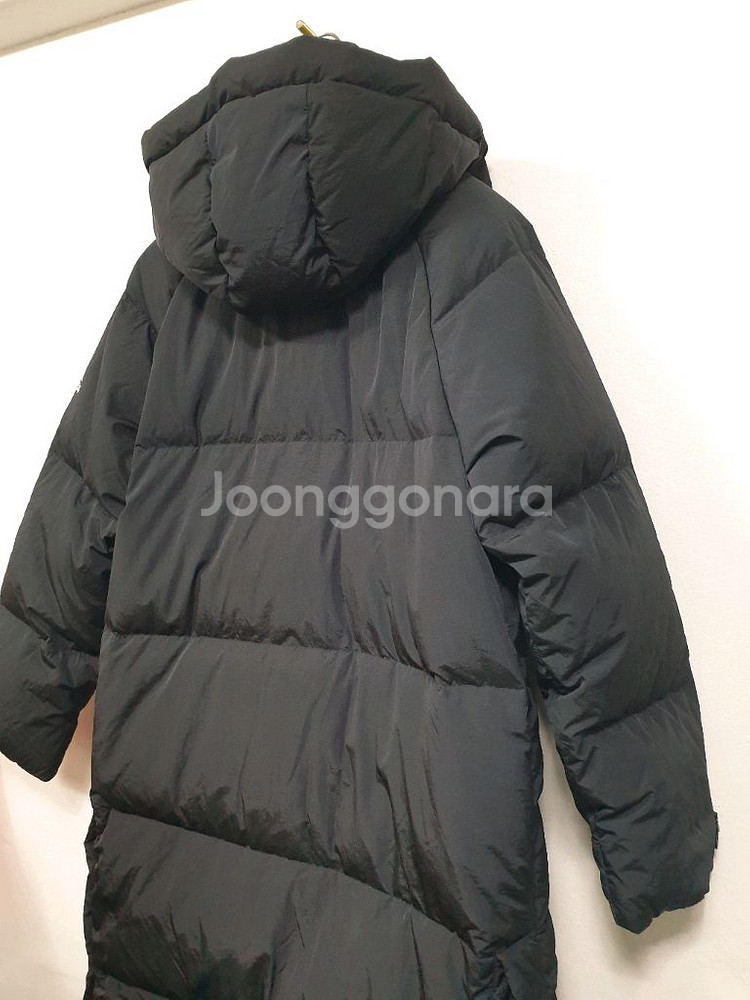 아디다스 검정색 퍼프 롱 덕다운 코트 오리털 S사이즈--4