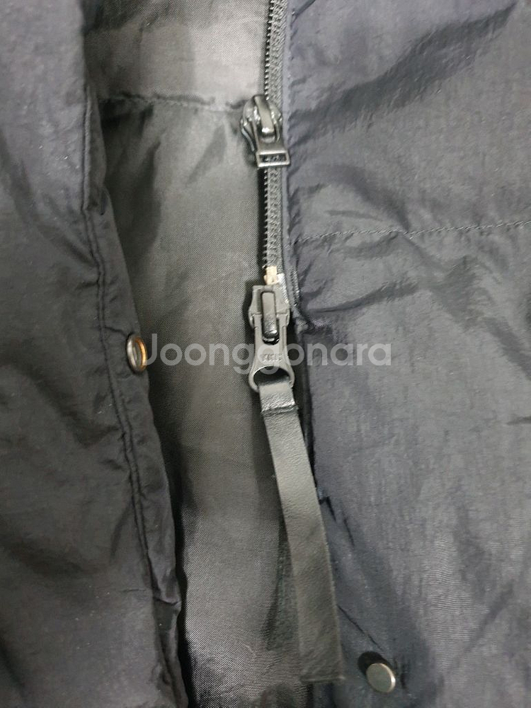 아디다스 검정색 퍼프 롱 덕다운 코트 오리털 S사이즈--7