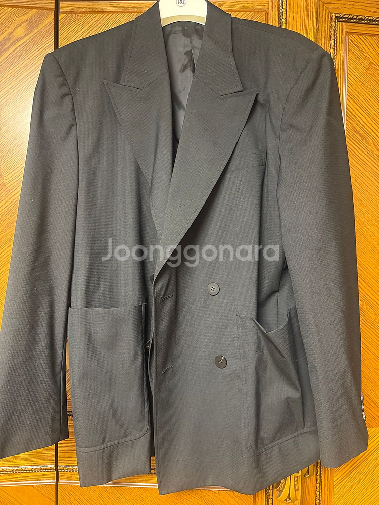 우영미 24SS 더블 브레스트 블레이저 블랙 50사이즈--0