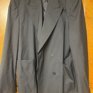 우영미 24SS 더블 브레스트 블레이저 블랙 50사이즈