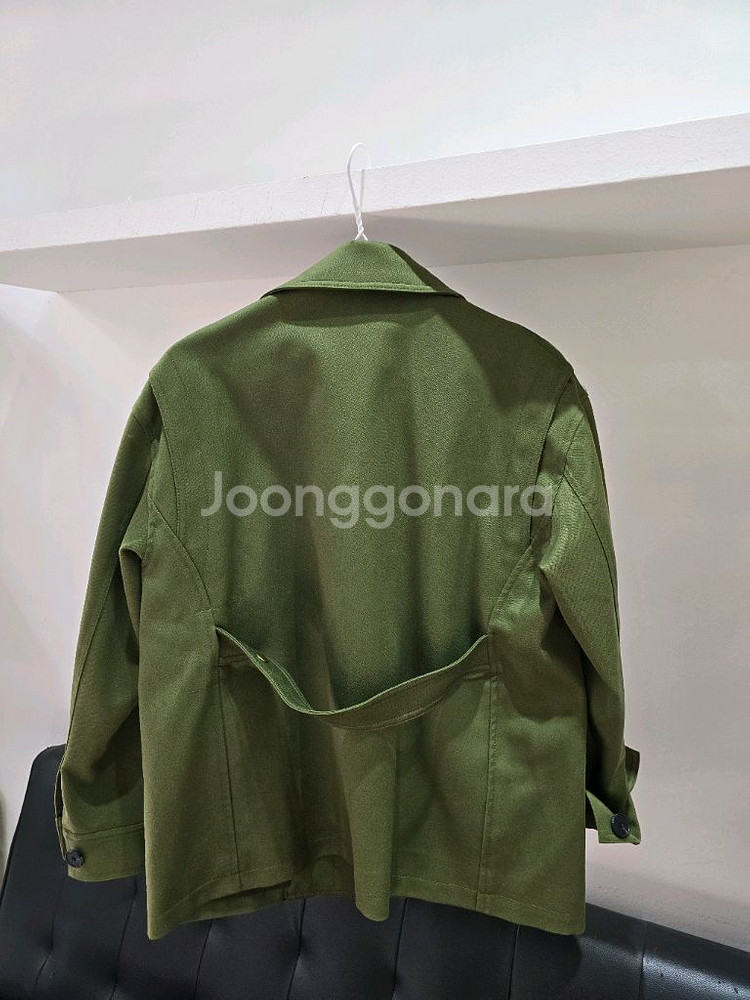 톰보이 올리브그린 코튼 블루종--1