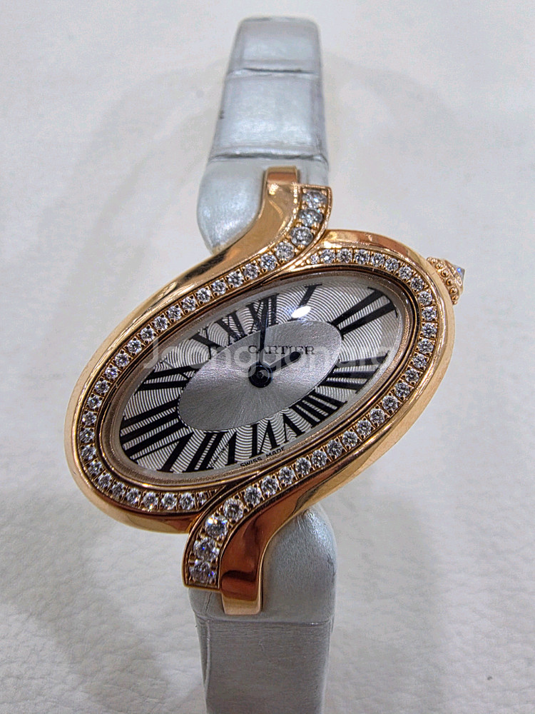 까르띠에 델리스 금통 다이아 시계 정품--0