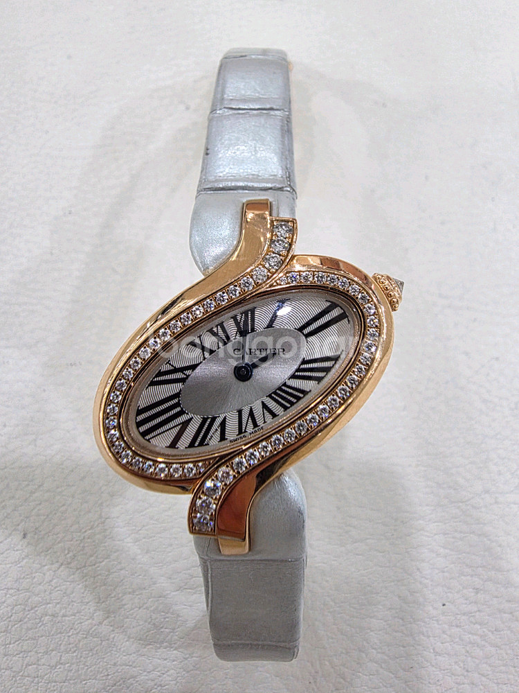 까르띠에 델리스 금통 다이아 시계 정품--1