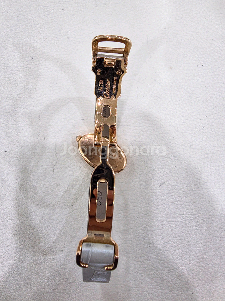 까르띠에 델리스 금통 다이아 시계 정품--5