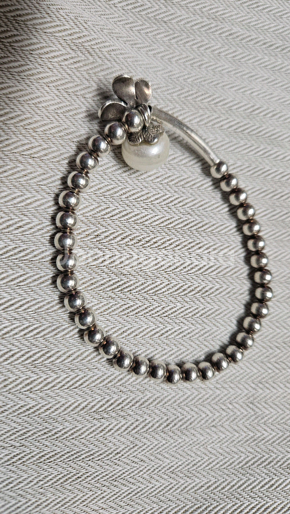 925 실버진주팔찌--0