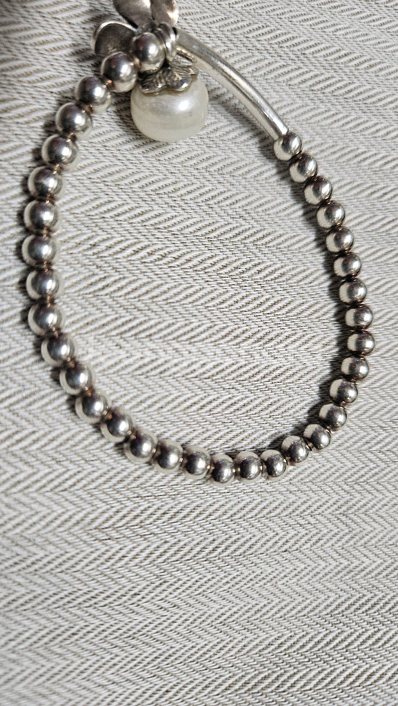 925 실버진주팔찌--1