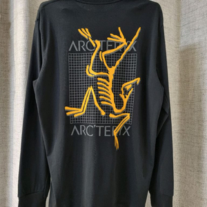 (정품)아크테릭스 오리지널 로고 롱슬리브 블랙/화이트