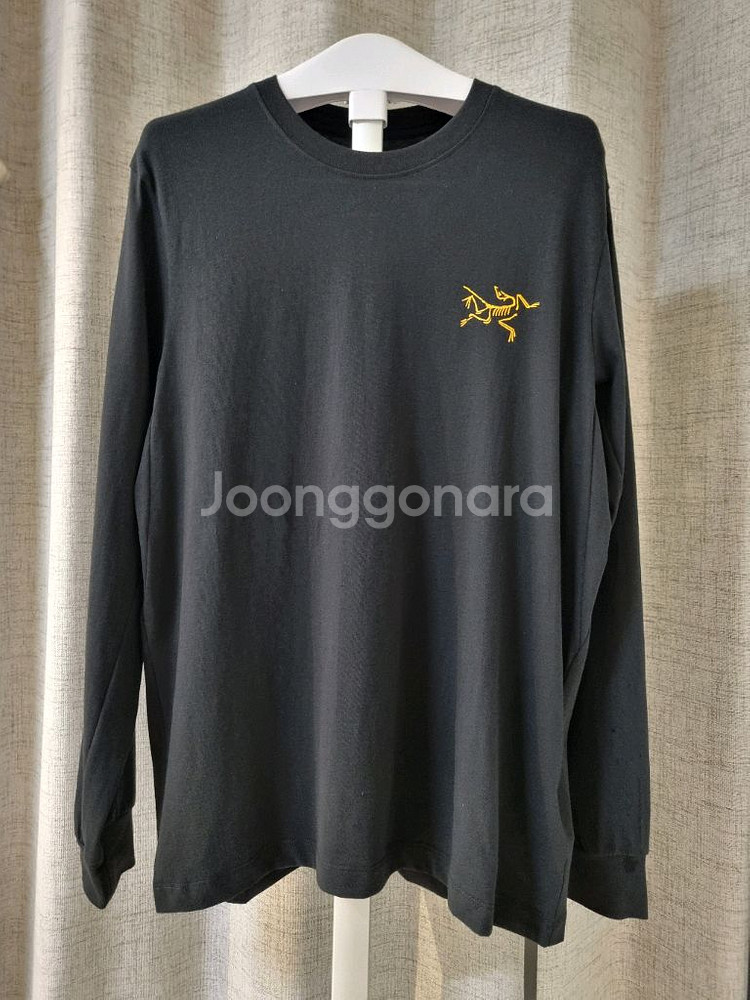 (정품)아크테릭스 오리지널 로고 롱슬리브 블랙/화이트--2