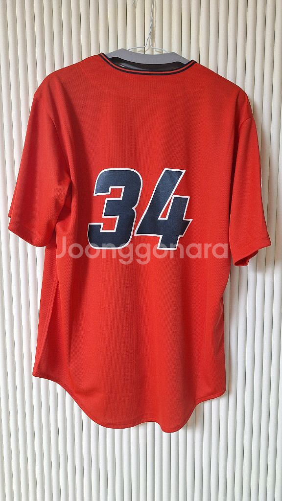 [미착용]롯데 자이언츠 어센틱 동백 유니폼 110 김원중--1