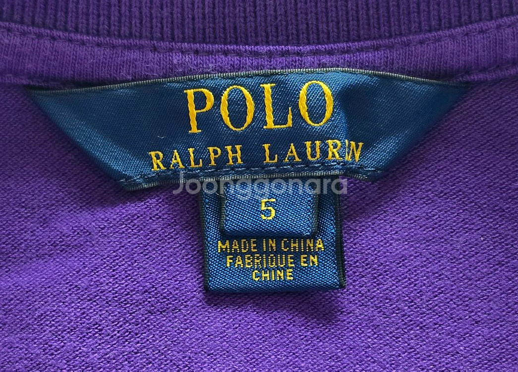 폴로랄프로렌키즈 pk 카라 여아 긴팔티셔츠 5사이즈--6